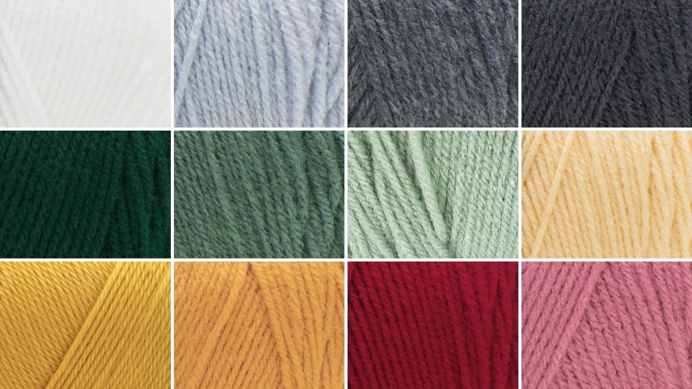 Crochet Temperature Blanket 2019 Yarn Colors